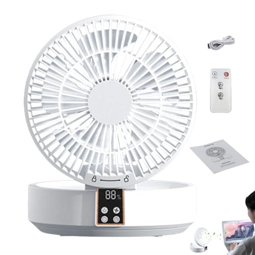 Ventilateur de table compact et silencieux personnel de bureau avec télécommande - 2