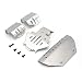 Produktbild 4 Stücke Edelstahl Chassis Rüstung Schutz Skid Plate Kit für 1/10 RC Crawler TRX-4 G500 Traxxas-4 82056-4 RC Auto (Silber) DEjasnyfall