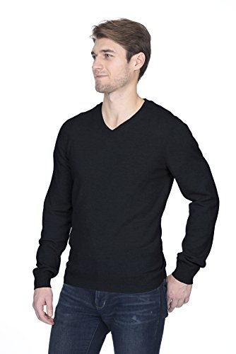 State Fusio Basic V-Neck Sweater Merino Wool Long Sleeve Pullover for Men - Made with 100% Merino Wool2