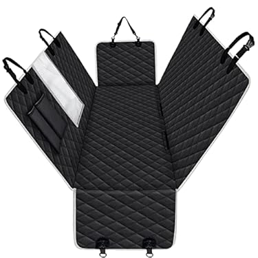 AMAZON - DKIIGAME Dog Car Seat Cover for Back Seat,100% Waterproof Anti-Scratch Dog Hammock for Car,Heavy Duty 600D Oxford Cloth Dog Car Seat Cover,Black