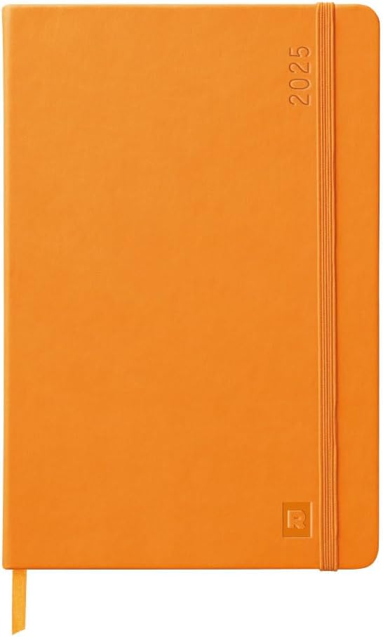Rodia Cf117298 Notebook Diary A5 Weekly Vertical Type Web Planner Weekly Vertical, Orange