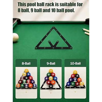 6 Pcs Billiards Magic Ball Rack, Triangle Magic Rack, Magic Rack 8 9 10 Ball Billiards Triangle