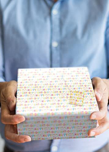 Wrapping Paper | 6 XL Sheets and 6 Tags | Birthday Wrapping Paper | Gift Wrap | Gift Wrapping Paper | Wrapping Paper Sheets | Birthday Paper | Recyclable Wrapping Paper