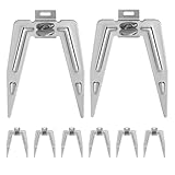 DEARMAMY 8 Stück Teiliges Edelstahl Drehspieß Hähnchen Gabel mit Schrauben Ofen und Airfryer Geeignet Robustes Grillzubehör für Fleisch Fisch und Familienmahlzeiten