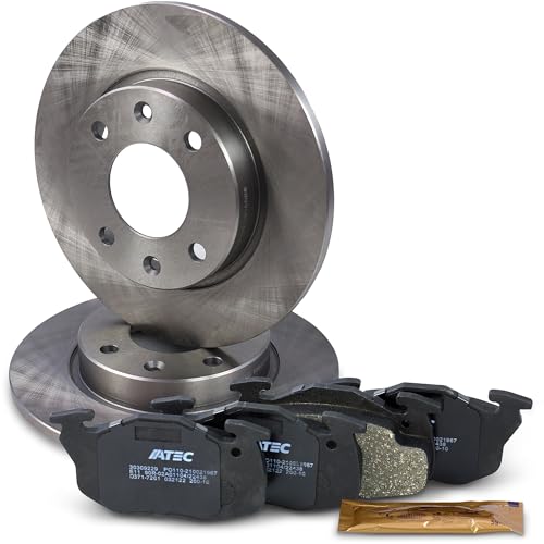 ATEC GERMANY Juego de frenos eje delantero incl. discos de freno Ø 247 mm ventilados + pastillas de freno delanteras Compatible con CITROËN SAXO (S0, S1), PEUGEOT 106 I (1A, 1C), 106 II
