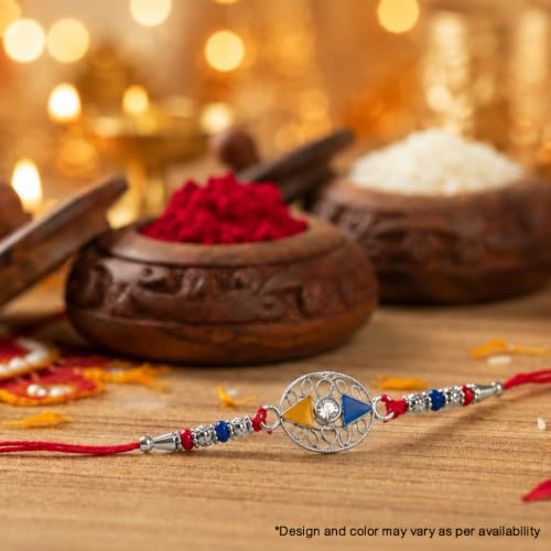 Image of Coloressence Rakhi for Brother, Raksha Bandhan, Multicolor, 1pc (Design and Color may vary as per availability)
