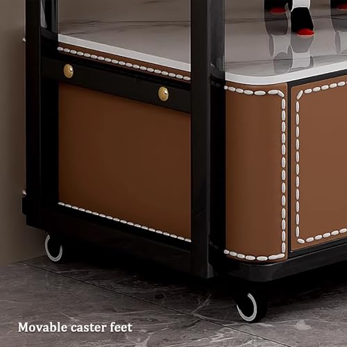 Soporte móvil para TV de 50-90 pulgadas con ruedas y dos cajones miniatura 5