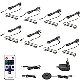 HURYEE Glasbodenbeleuchtung LED Vitrinenbeleuchtung LED mit Fußschalter...