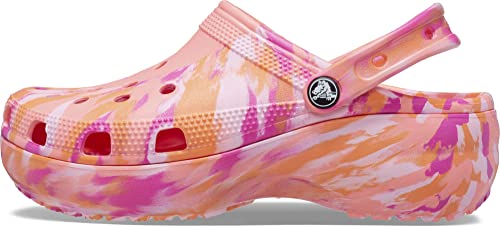 Crocs Women's Classic Platform Clog, Guava/Multi, 8 #TOP7