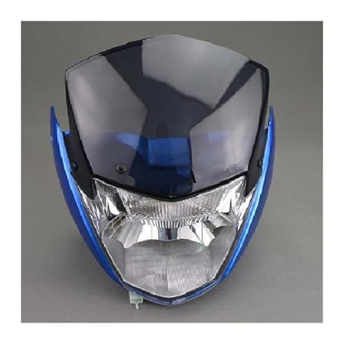 SADQRG Faro Delantero Moto Para YBR 125 K Para YBR125 Para YBR125K Para JYM125-7 Conjunto Faro Delantero Motocicleta(B blue)