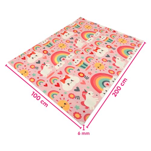 TAPETE INFANTIL DE ATIVIDADES DUPLA FACE MEGA COMPRAS MC924 (Arco Iris)