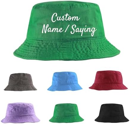 Custom Bucket Hat Embroidered Custom Hat Personalized Hats for Men Women