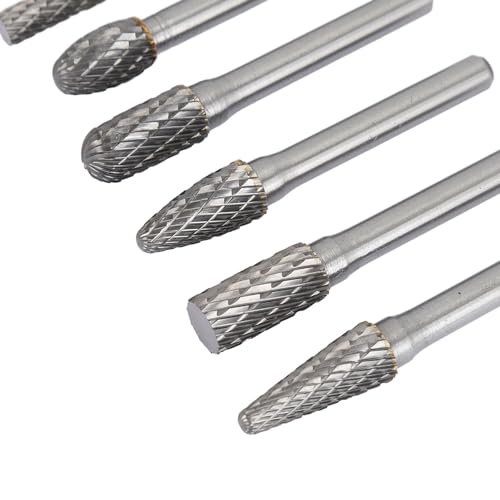 Set de 10 fresas rotativas de carburo para metal y madera miniatura 6