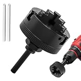 Mini Lathe Chuck Set, 3 Jaws Self-Centering Lathe Chucks, Z011 Extension Three Jaw Chucks and Connecting Rod Set, Electric Drill Chuck(COLOR:black)