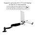 2 in 1 FLEXIMOUNTS L01 Laptop Desk Mount for 11-17.3 inch Laptop with Notebook Tray or 10-27 inch Computer Monitor with Swivel Gas Spring arm,with Clamp or Grommet Desktop Support