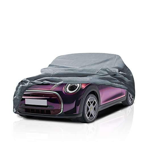 2 Layer Lightweight Custom Fit Car Cover for Mini Cooper S 2025 Durable Dustproof Full Coverage Windproof with Mirror Pockets