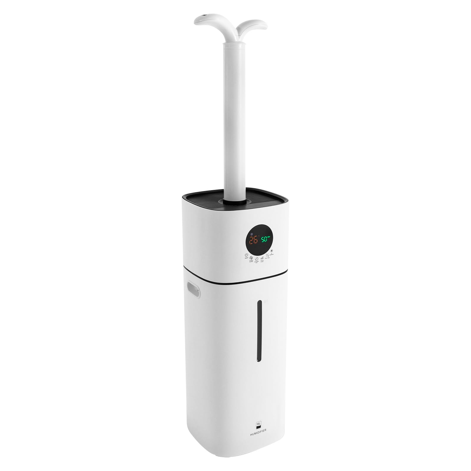 Ultrasone luchtbevochtiger, met afstandsbediening, 16 liter, voor grote ruimtes tot 100 m², instelbare luchtvochtigheid, 40%-90%, ideaal voor slaapkamer, woonkamer, kantoor en aromatherapie