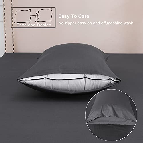 Parure de lit en microfibre douce anti-plis avec drap-housse profond
