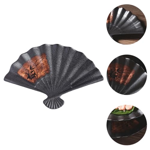 Plato sushi en forma de sector 13 pulg estilo japonés miniatura 7