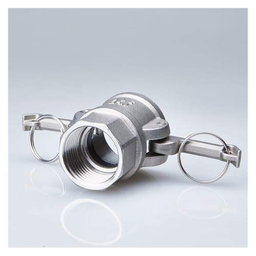 Conector rápido de tubería de agua de acero inoxidable tipo D con rosca hembra de jardín 4