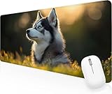 【RUTSCHFESTE GUMMIUNTERSEITE】: Die extra dünne, weiche stoffoberfläche mit rutschfester gummiunterseite sorgt für präzise Maussteuerung und stabile stabilität auf Ihrem schreibtisch