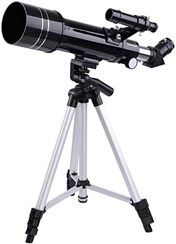 70MM Astronomical Refractor Telescope with 50" Adjustable Aluminum Tripod 45° Diagonal 2 Eyepieces Aiming Platform Viewing Lunar