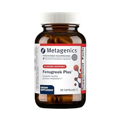 Metagenics Fenugreek Plus - Supports Healthy Metabolism* - Vegetarian Herbal Support - with Bitter Melon & Gymnema Extract - Non-GMO & Gluten-Free - 60 Capsules
