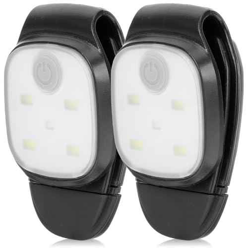 Luz recargable para correr de noche con clip Luxshiny pack de 2 lámparas de ABS