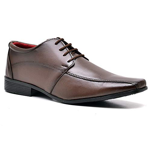 Sapato Social Com Cadarço Masculino Top Flex R804DB Tamanho:41;cor:Marrom;gênero:Masculino
