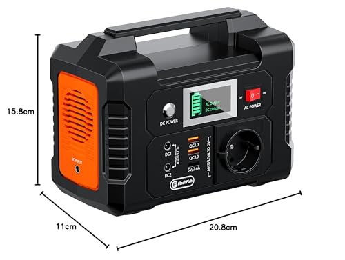 Miniatura 10 de Flashfish Estacion De Energia Portatil 200w, 151wh Generador Solar, Salida De Ca De 230v, Batería De Emergencia, Generador Electrico Portatil Para Acampar, Aventuras Y Emergencias