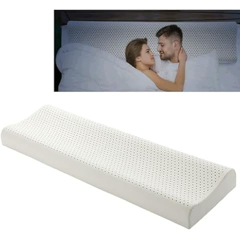 YHZEXUDA Latex Pillow,Memory Latex Pillows King Size, One-Piece Pillow,Long Bolster Pillow,Double Pillow,Neck Pillow,Helps Relieve Pressure, Neck and Shoulder Pain, Import from Thailand Cover