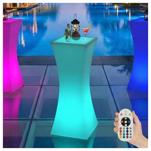Stylish LED Bar Table for Night Events