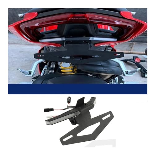 Support Plaque Licence Kit De Support De Plaque D'immatriculation Arrière De Moto pour D&ucati pour Street pour Fighter V4 V4S V2 2020 + – vue 3