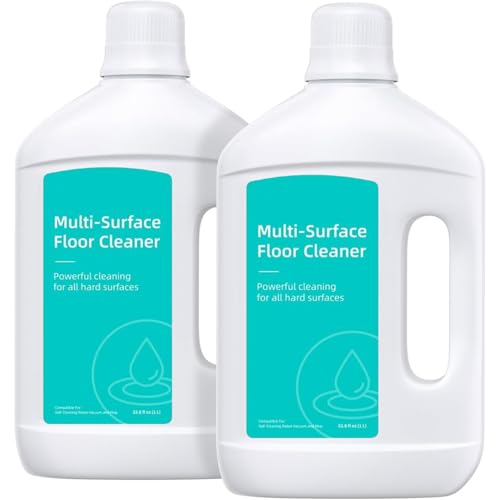 2 Pack Floor Cleaning Solution Compatible with Dreame Vacuum Cleaner Solution, Residue & Streak Free, Suitable for All Robot Vacuum Cleaners and Wireless Wet Dry Dual-Use