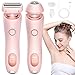 Beautibloom Razor,Livora Electric Razor,2 in 1 Electric Shaver Razors for Women,Portable Waterproof Electric Shaver,Wet & Dry,Painless Womens Trimmer for Face Body Leg Bikini Underarm Arm (Pink) immagine