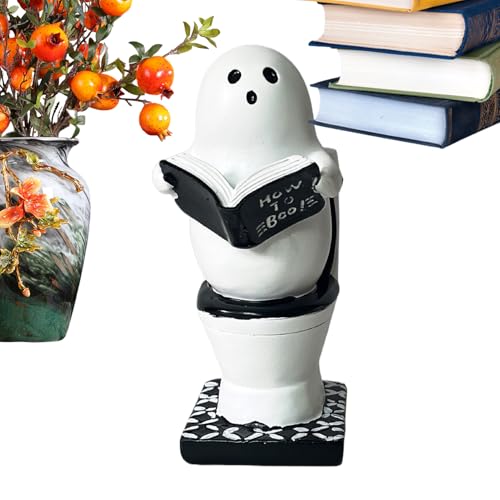 Fantasma leyendo libro figura para solucionar espacios vacíos en repisas 8