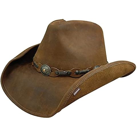 Stetson Mens Roxbury Shapeable Leather Hat Cover