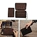 Contacts Watch Band Case Leather Travel 12 Slot Watches Bands Box for Men Watches Strap Holder Storage Organizer Compatible with Most Watch Bands
