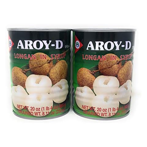 Aroy-D Longan in Syrup 20oz (565g), 2 pack Cover