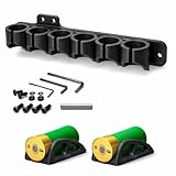 Gotical Receiver Mounted Shell Carrier Side Saddle 12 GA Shotgun Shell Holder for Mossberg 500/590/Shockwave/Maverick 88 Series with 2 x 12 Gauge Single Extra Shell Holder