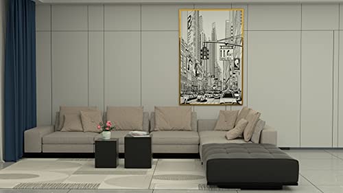 Kevinspace Coffee Table Nesting Set Of 2 For Living Room, Small End Table Modern Side Table, No Assembling Simple Nightstand Bedroom Office Studio Balcony 18.25'' Heightened New Version Black #TOP5