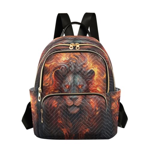 Sac à dos lion cool pour le voyage des adolescents et sorties citadines