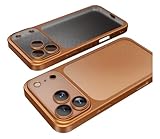 Capa Protetora Translúcida para iPhone 17 Pro Max – Modelo 2026 – Design Premium com Acabamento Fosco, Proteção Antiqueda, Bordas Reforçadas - Laranja