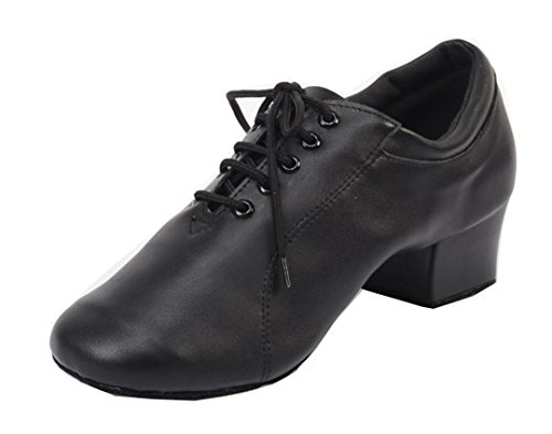 Chaussures de danse salsa chacha samba cuir homme lacets confortables