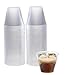 DRINKET 9-Oz Clear Plastic Cups Old Fashioned 9-Oz Clear Plastic Tumblers 100 Ct. Disposable Cups Reusable Cups Clear Heavy Duty Hard Plastic Party Cups Round Drinking Water Cups