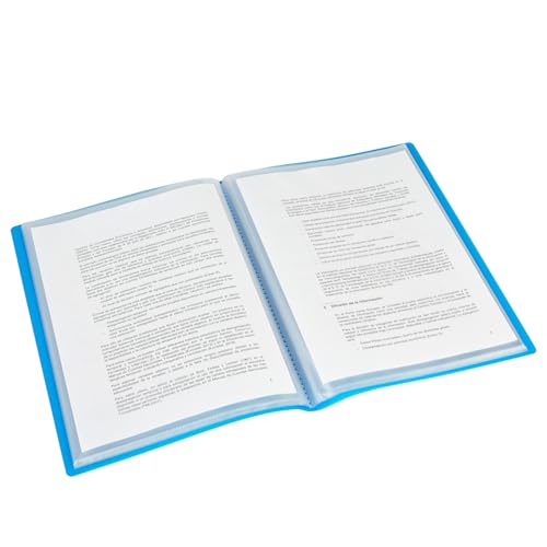 Grafoplas - folder, rozmiar folii, PP, półprzezroczysty poliplastik, czapki PP 50 niebieskie