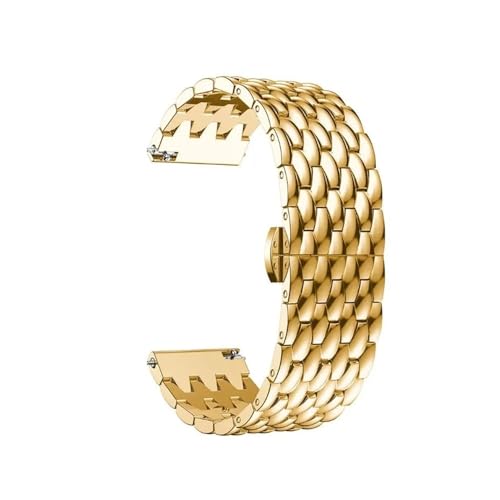 [SRMVRNKNNK] Fit For Redmi Watch 5 Lite/5 Active�p���^���X�g���b�v�u���X���b�g�x���g(Gold,Huawei GT4 46mm)