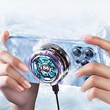 Mag-Safe Cell Phone Cooling Fan Pad, Phone Cooler for Gaming Portable iPhone Cooling Case Fan with RGB Light, Ventilador Keep Phone Cool in Car or Hot Weather for iPhone/Android/Tablet/iPad Series