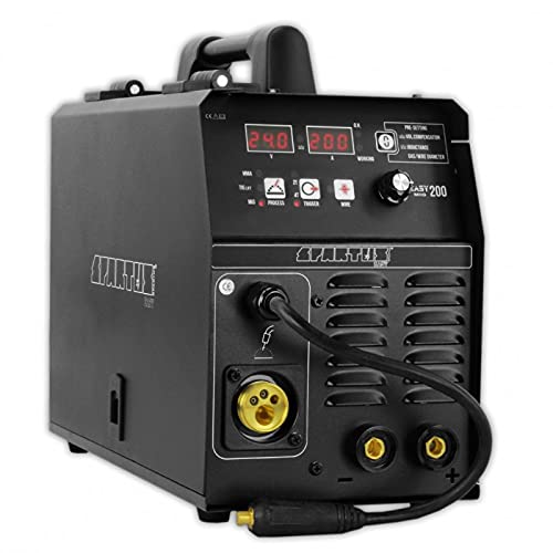 Spartus EasyMIG 200 Saldatore MIG/MAG, MMA, FLUX, TIG Lift Saldatrice semiautomatica 230V 200A 2T/4T Gasless