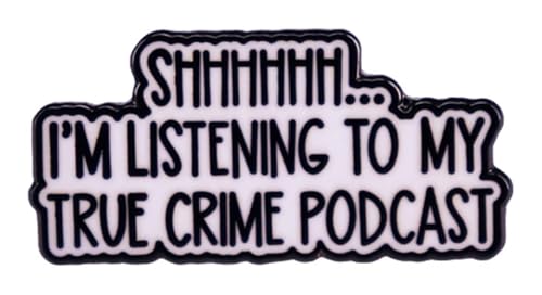 Shhhhh... I'm Listening to My True Crime �|�b�h�L���X�g�t���[�Y �ʔ����W���[�N ���[���A 1.2�C���` �G�i�����s���o�b�W, 1.2 Inches, �G�i����, �G�i����